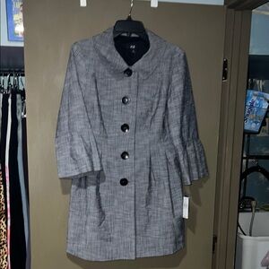AGB Charcoal Trench Coat